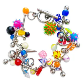 7.5 Piercing Flashback Charm Bracelet