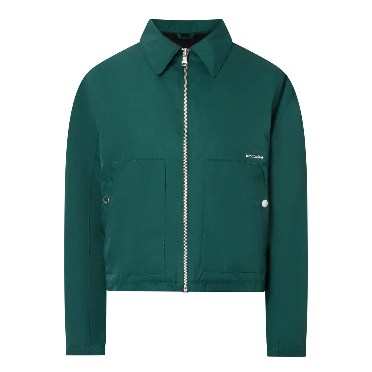 ABOUT:BLANK Logo Cropped Jacket - Green