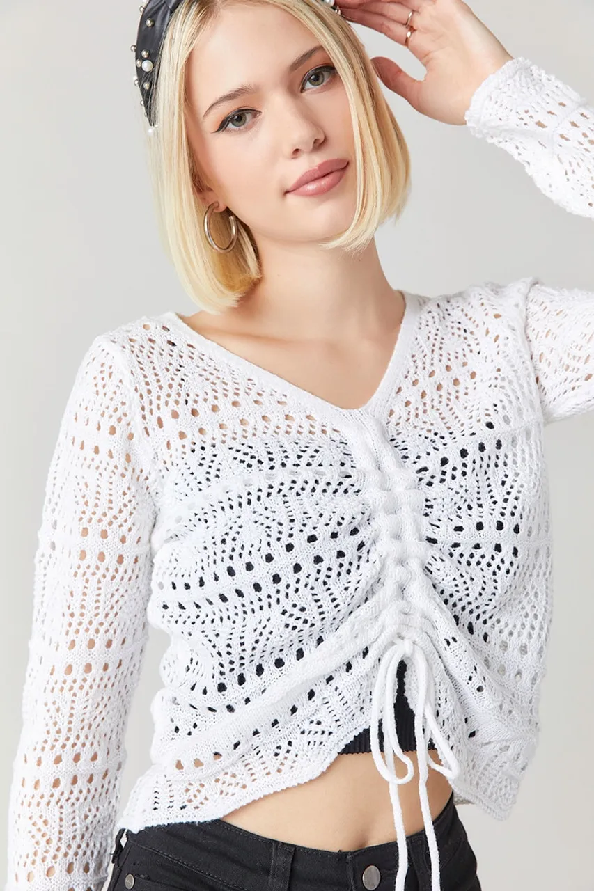 Adaline Open Gauge Sweater