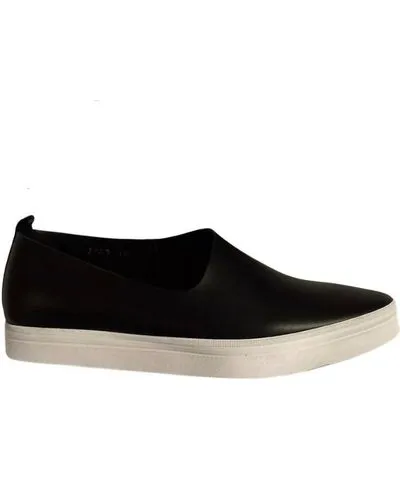 ALL BLACK Women's Side Scoop Sneaker In Black/white