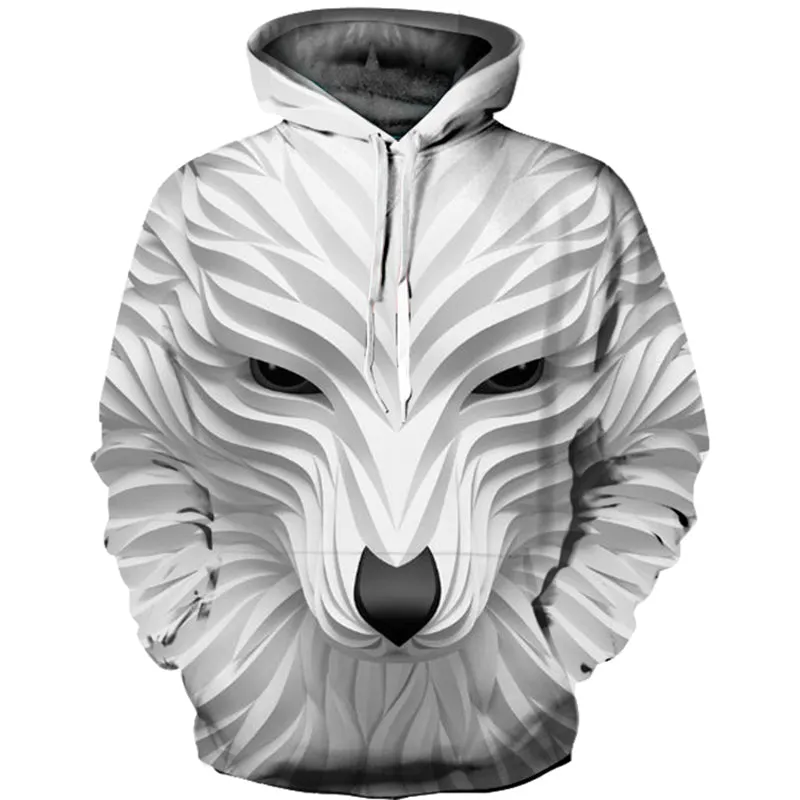 Animal 3D Printed Streetwear Boys Sweatshirt Jackets