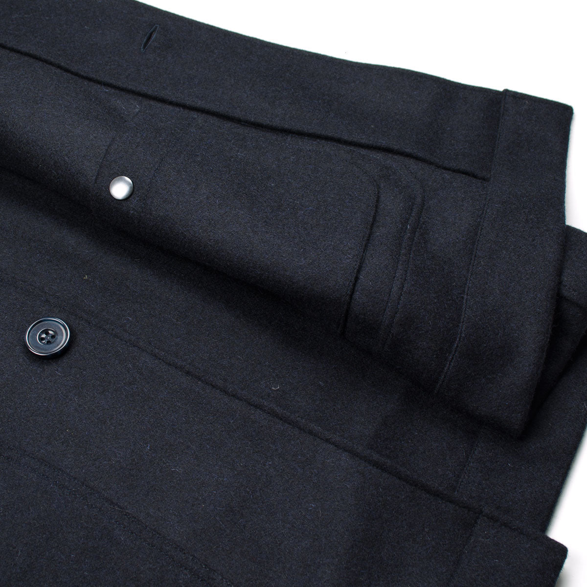 Arpenteur - Mevi Melton Wool Coat - Navy