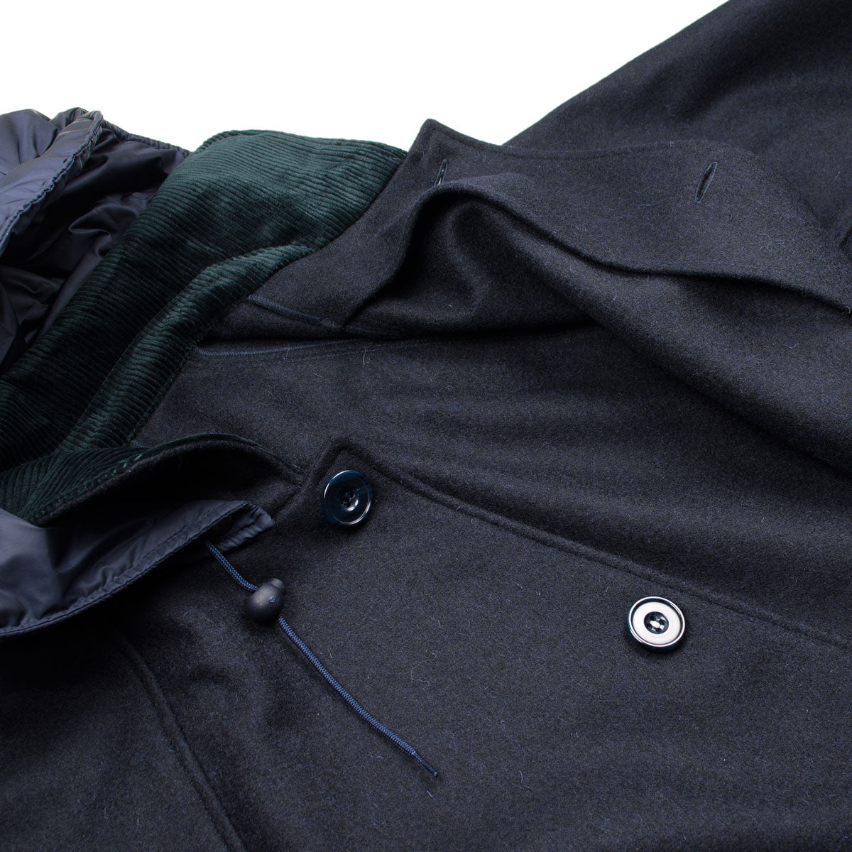 Arpenteur - Mevi Melton Wool Coat - Navy