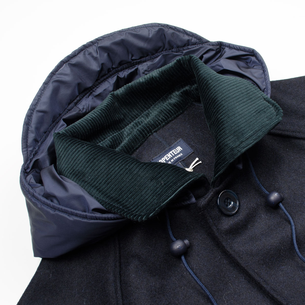 Arpenteur - Mevi Melton Wool Coat - Navy