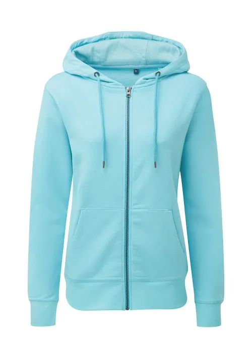 Asquith & Fox Women's zip-through organic hoodie