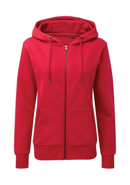 Asquith & Fox Women's zip-through organic hoodie