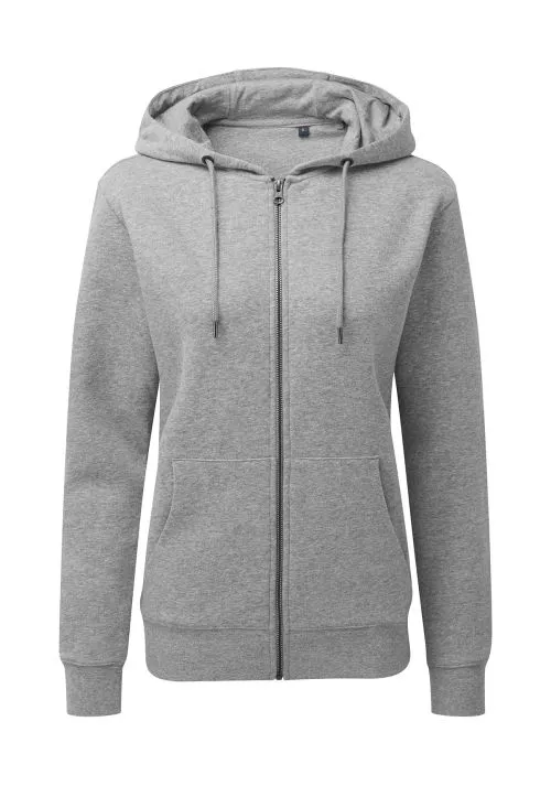 Asquith & Fox Women's zip-through organic hoodie