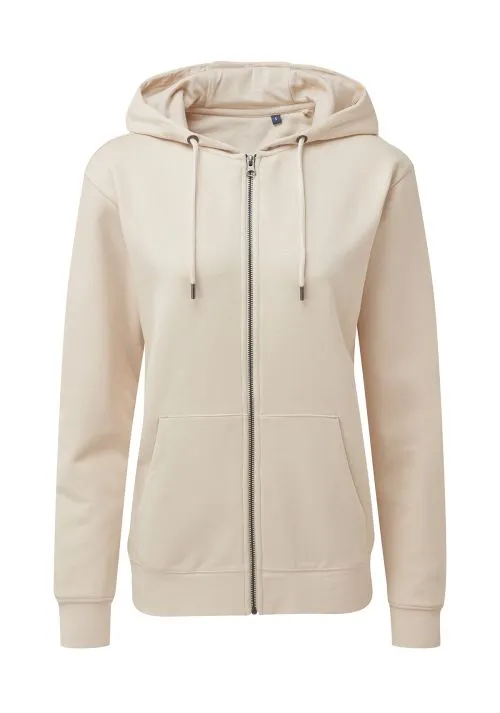 Asquith & Fox Women's zip-through organic hoodie