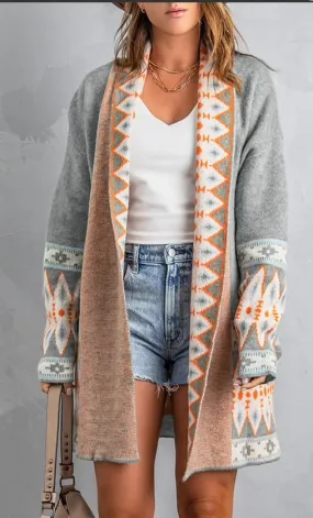 Aztec Gray Sweater