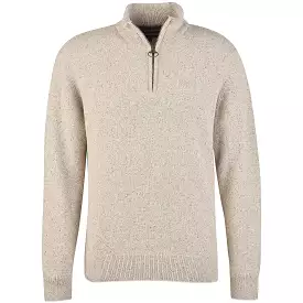 Barbour Tisbury Half Zip Sweater - Stone