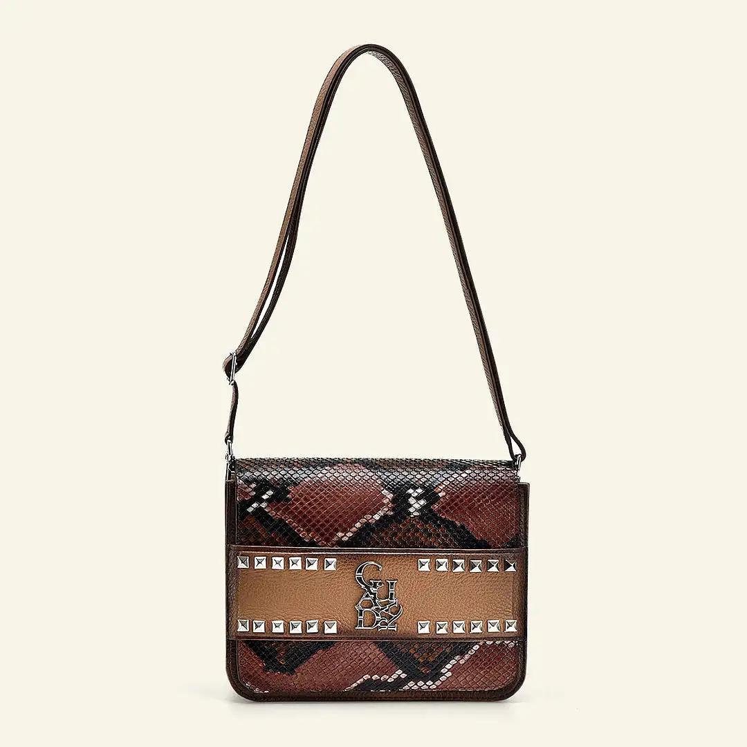 BOD1APH - Cuadra honey dress fashion python totebag for women