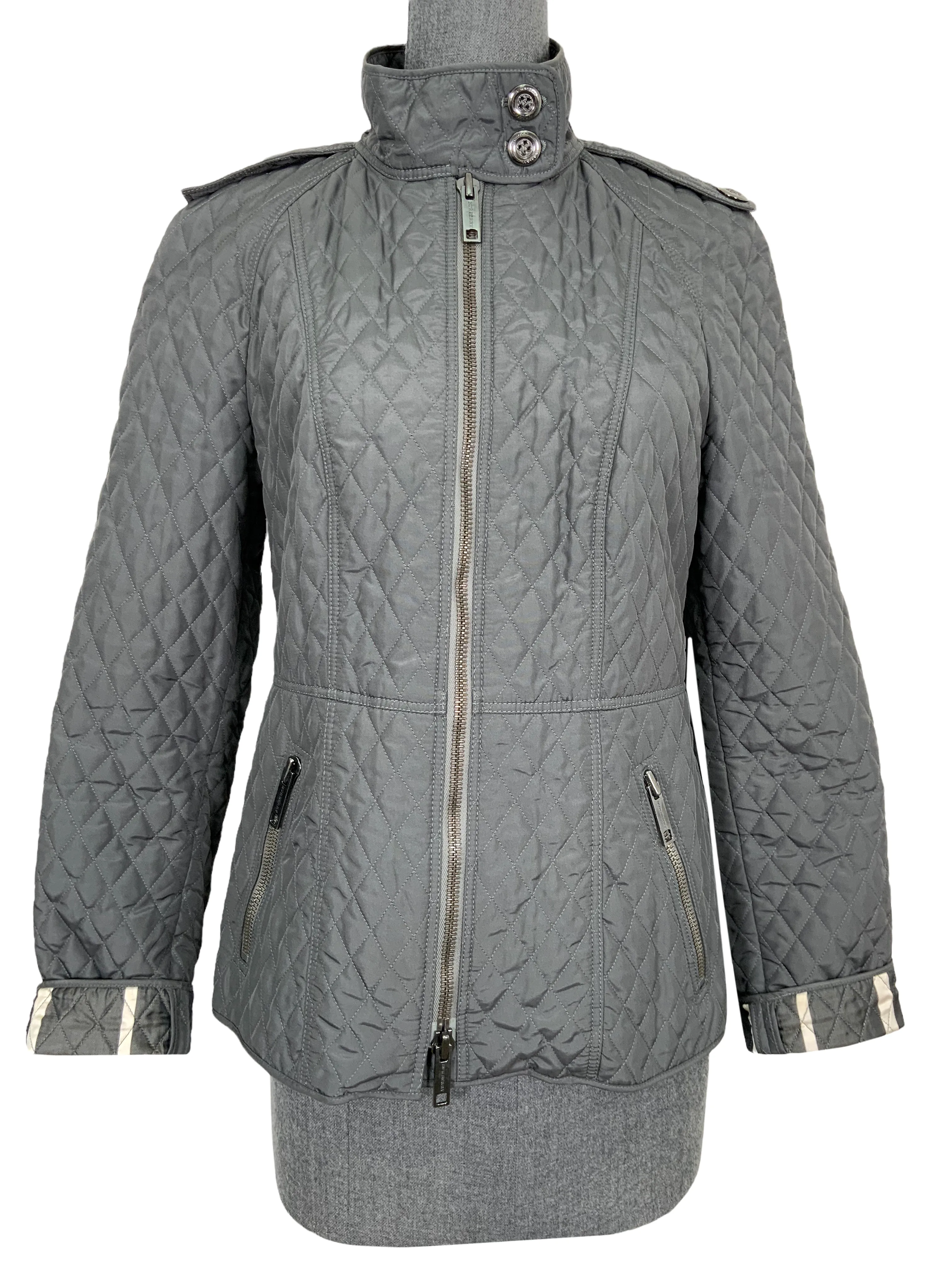 Burberry London Diamond Quilted Jacket Size M