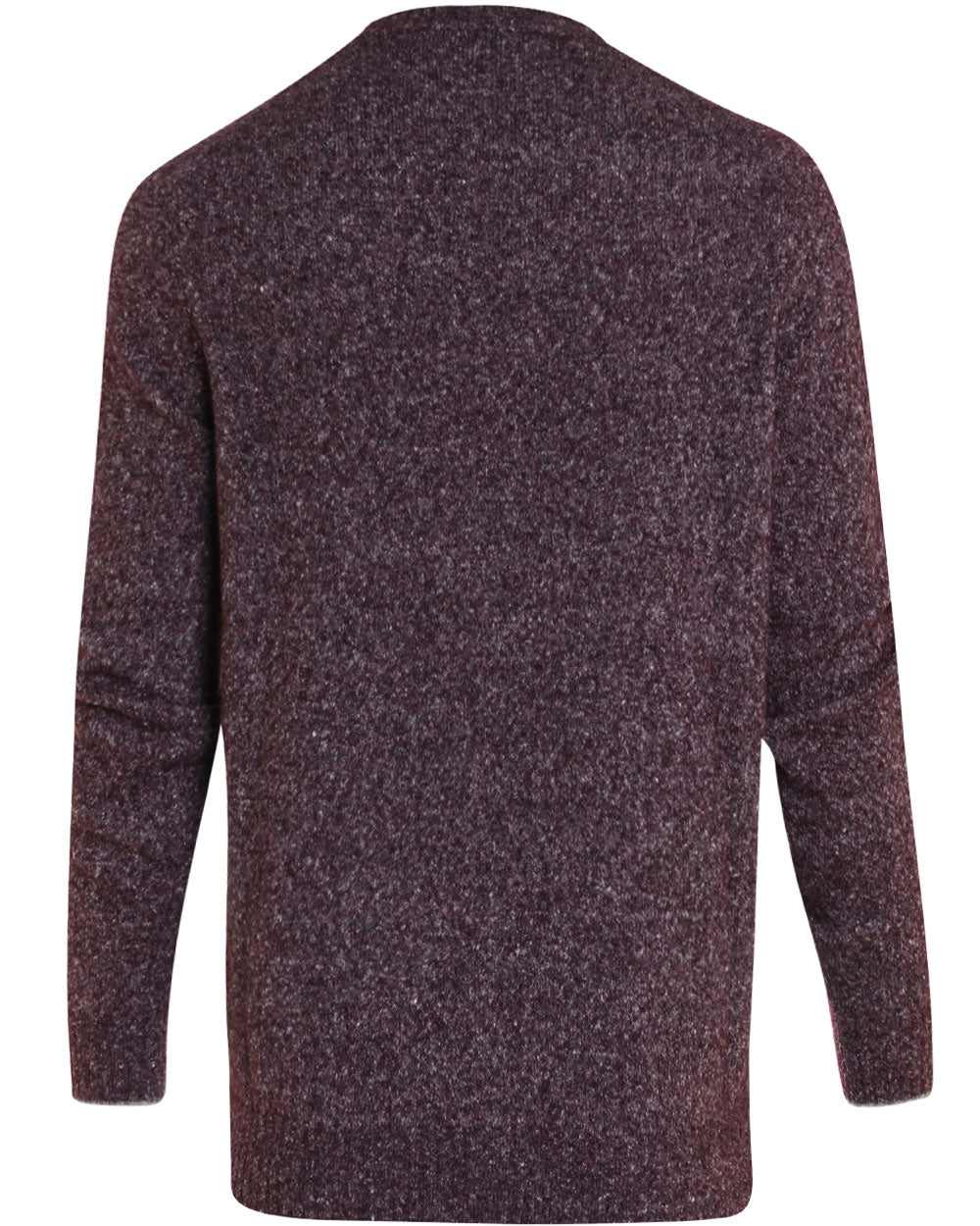 Burgundy Alpacca Blend Melange Sweater