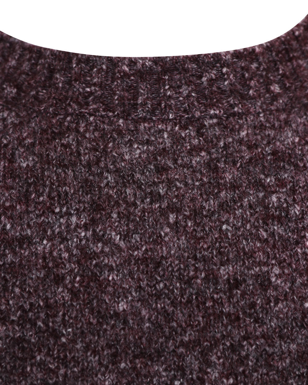 Burgundy Alpacca Blend Melange Sweater