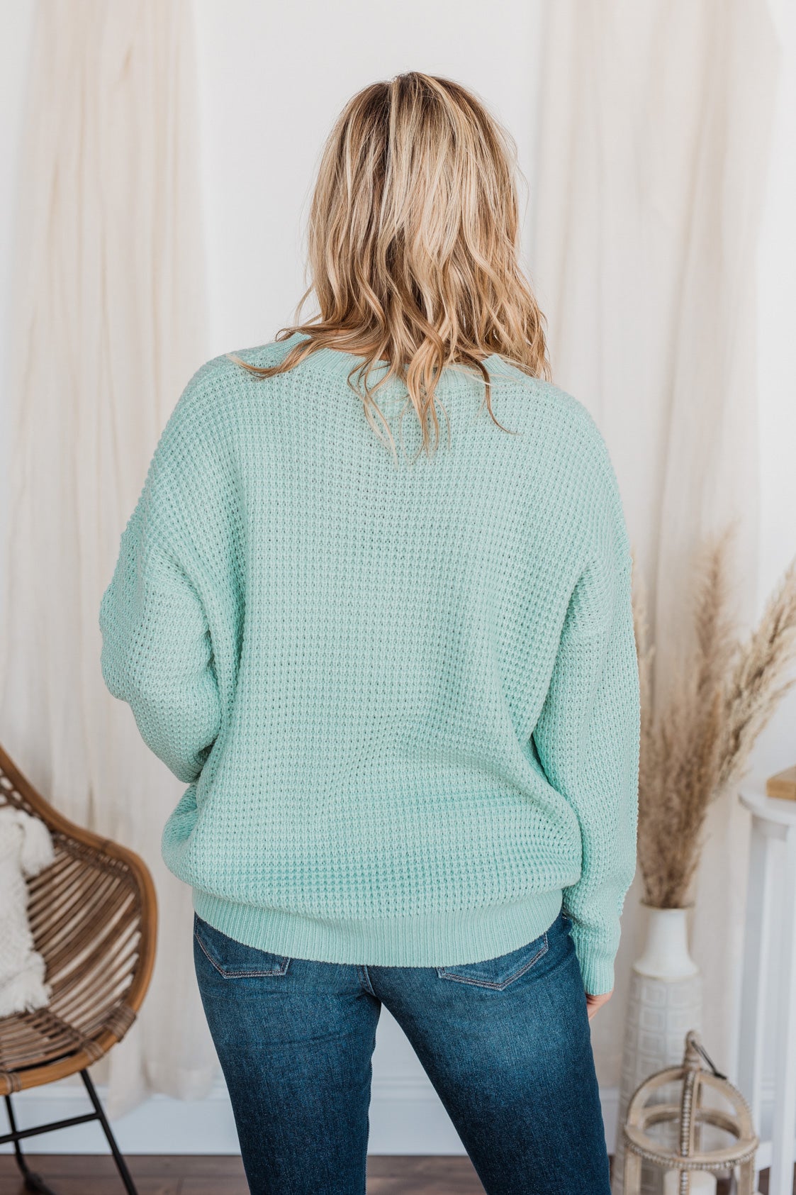 Captivating In Color Knit Sweater- Light Mint