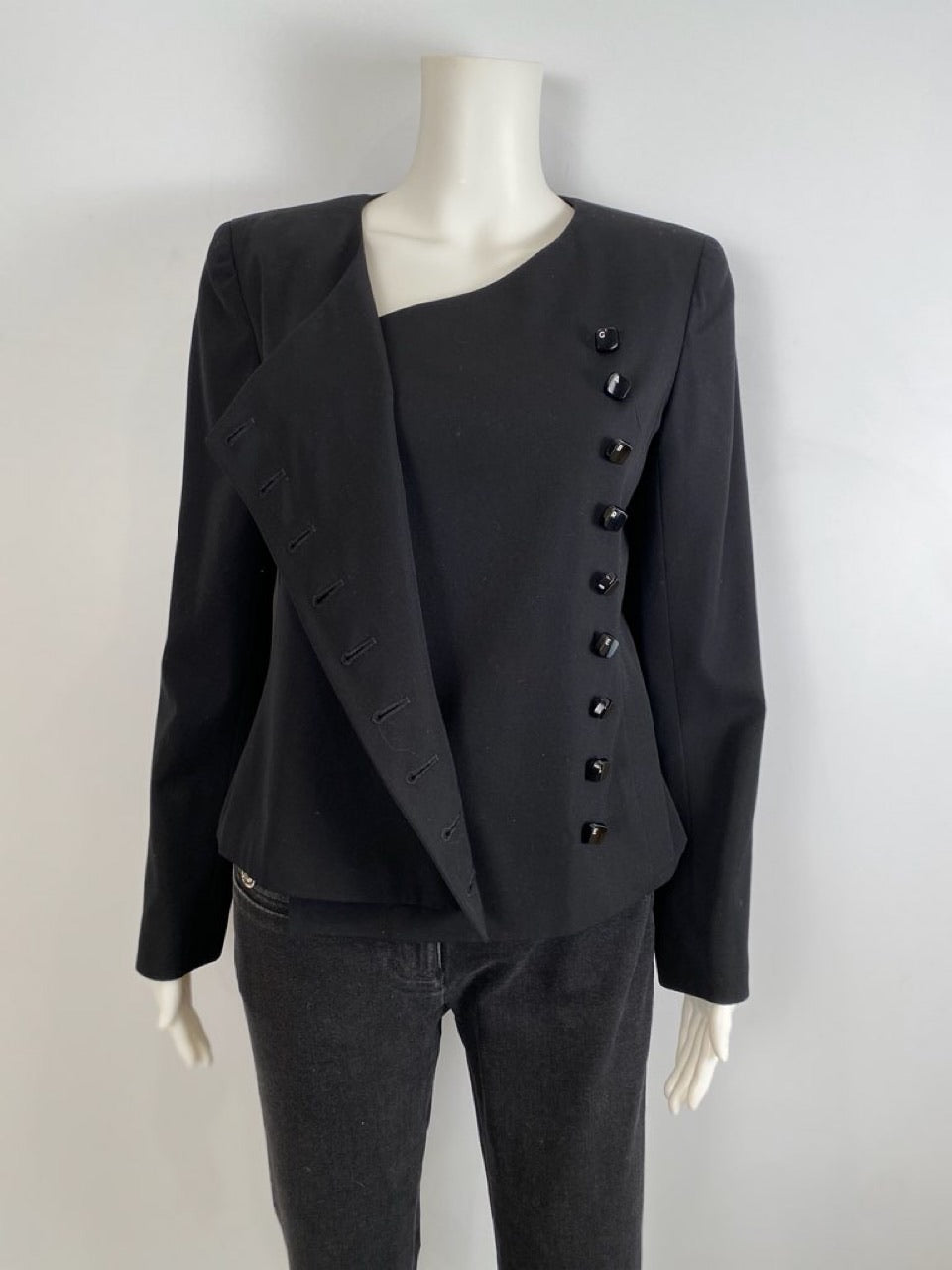 Chanel 00T, 2000 Transition Collection ‘GABRIELLE’ Buttons Black Jacket FR 38 US 4