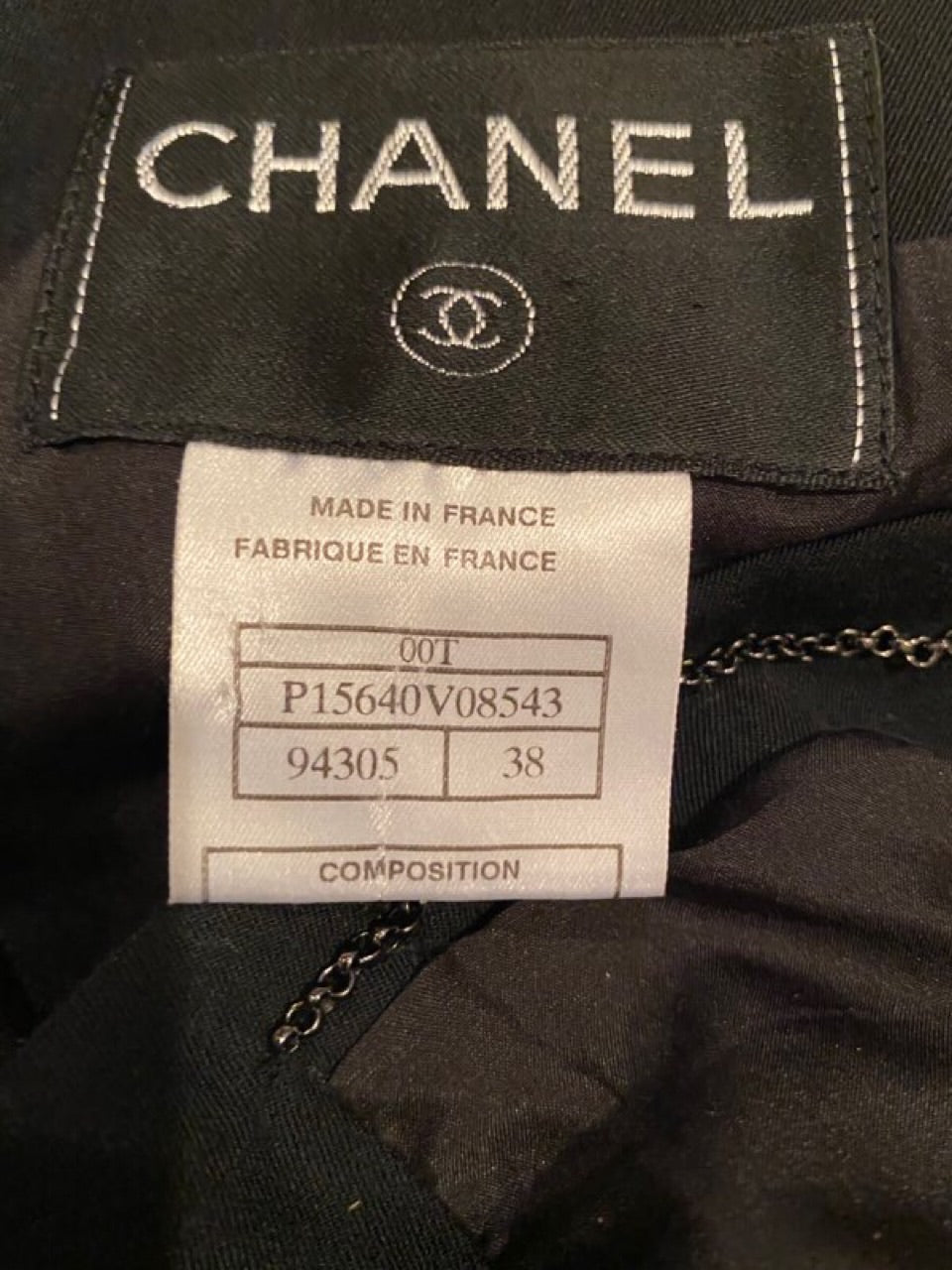 Chanel 00T, 2000 Transition Collection ‘GABRIELLE’ Buttons Black Jacket FR 38 US 4