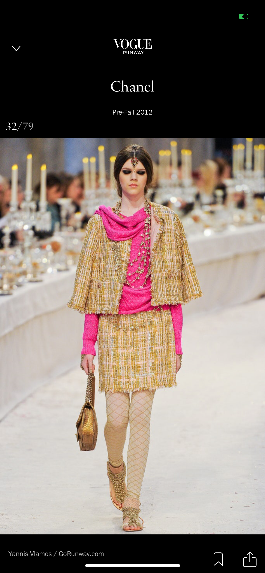 Chanel 12A 2012 Fall Pre Fall Paris Bombay Pink Multicolor Metallic Tweed Jacket FR 40 US 4/6