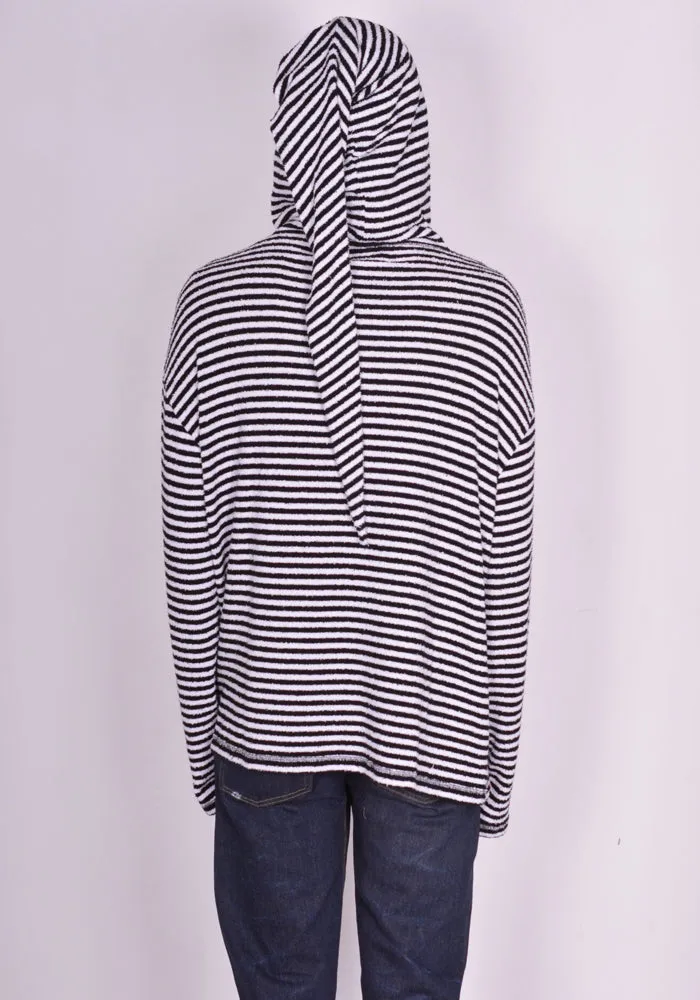 CHARLES JEFFREY LOVERBOY 43100701 WEE WILLIE WINKIE STRIPE HOODIE BLACK/WHITE