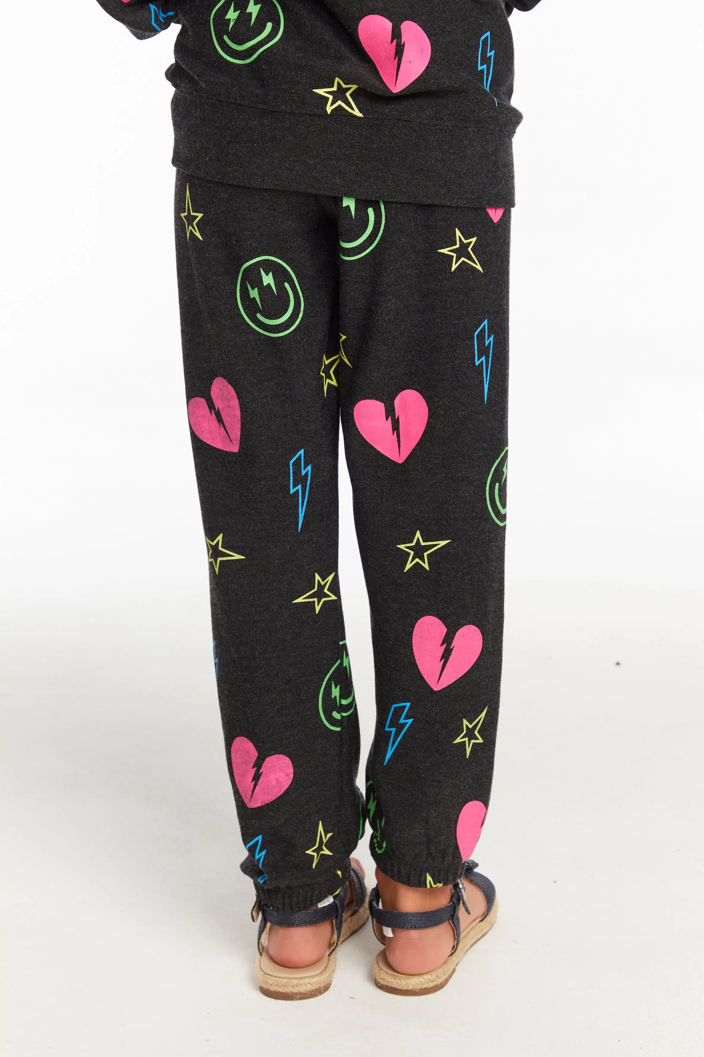 Chaser Neon Heart & Smiles Girls Pant