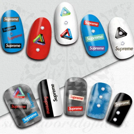 Colorful S Nail Art Nail Stickers