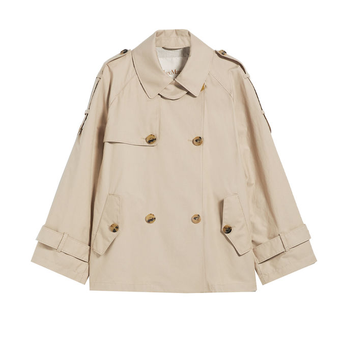 COTTON TRENCH COAT Woman Rich Beige