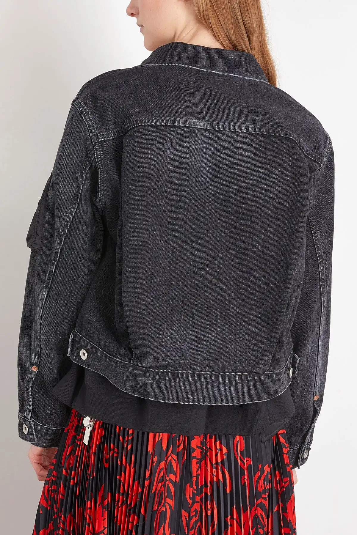 Denim Blouson in Black