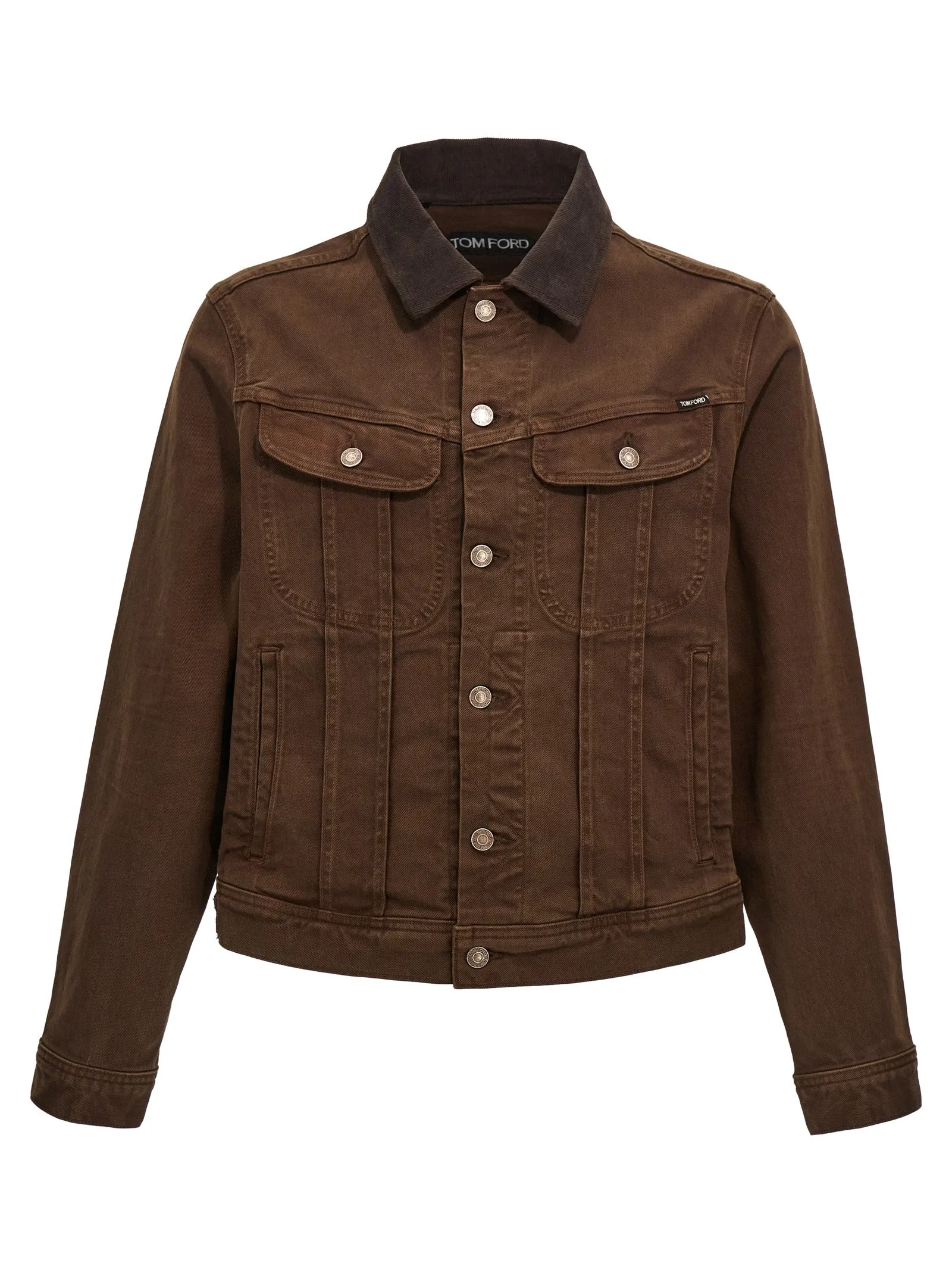 Denim Jacket Casual Jackets, Parka Brown