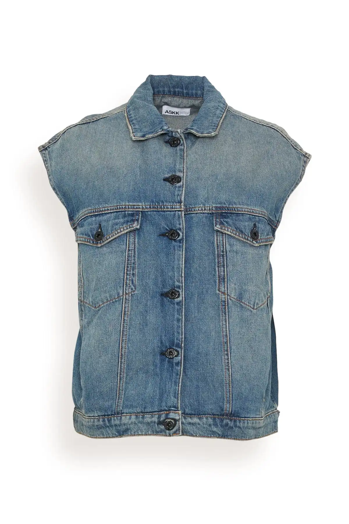 Denim Vest in Bogart