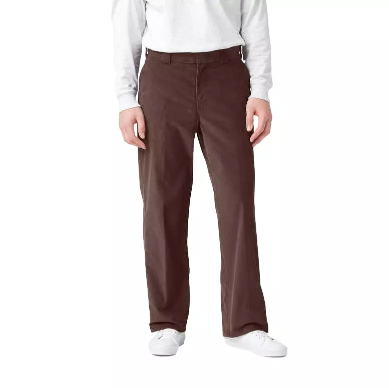 Dickies Flat Front Corduroy Pants Chocolate Brown