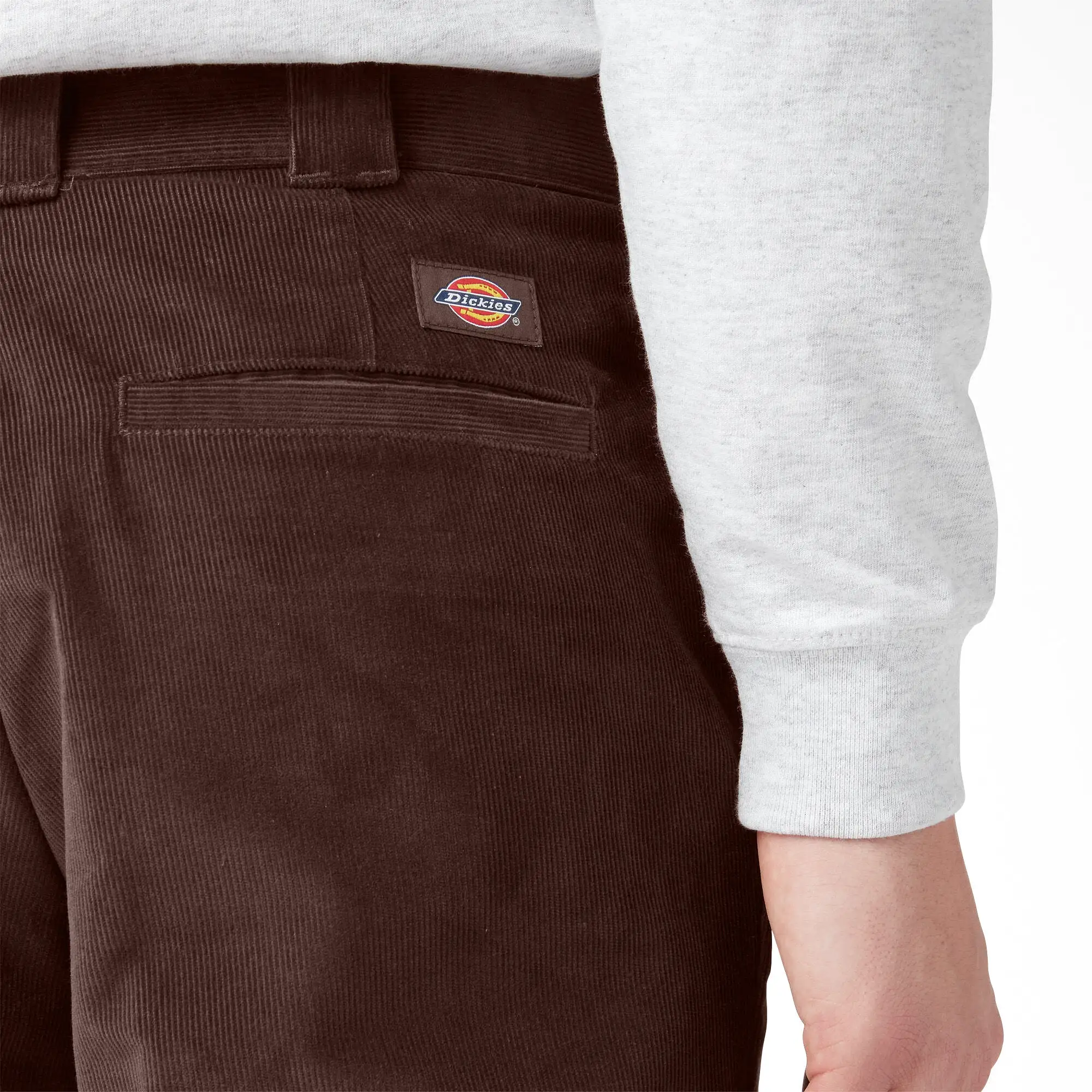 Dickies Flat Front Corduroy Pants Chocolate Brown