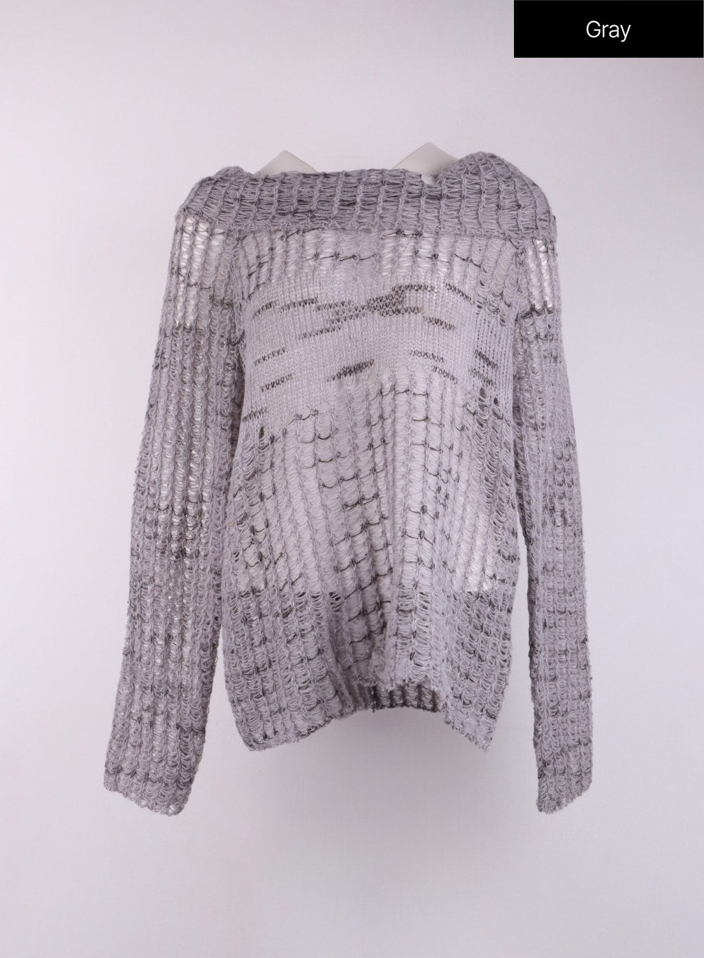 Distressed Knit Sweater CF401