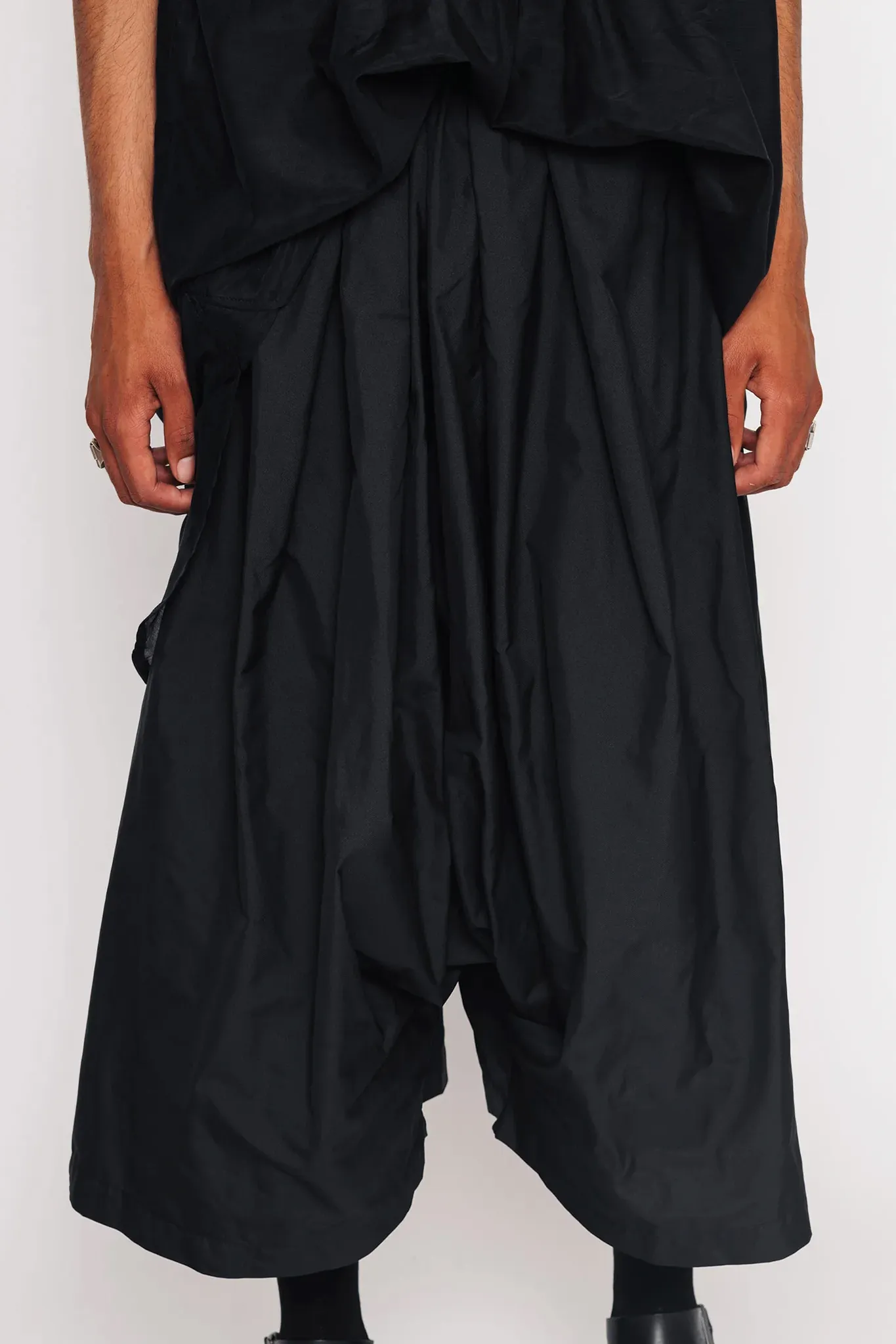 Drop Crotch Culottes | Black