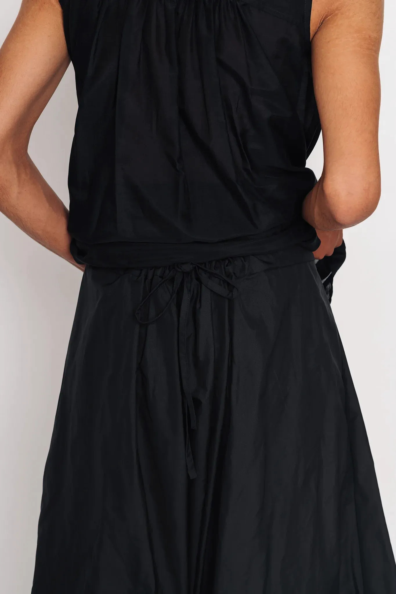 Drop Crotch Culottes | Black