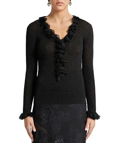 ETRO Ruffle Trim Sweater