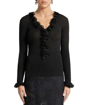 ETRO Ruffle Trim Sweater