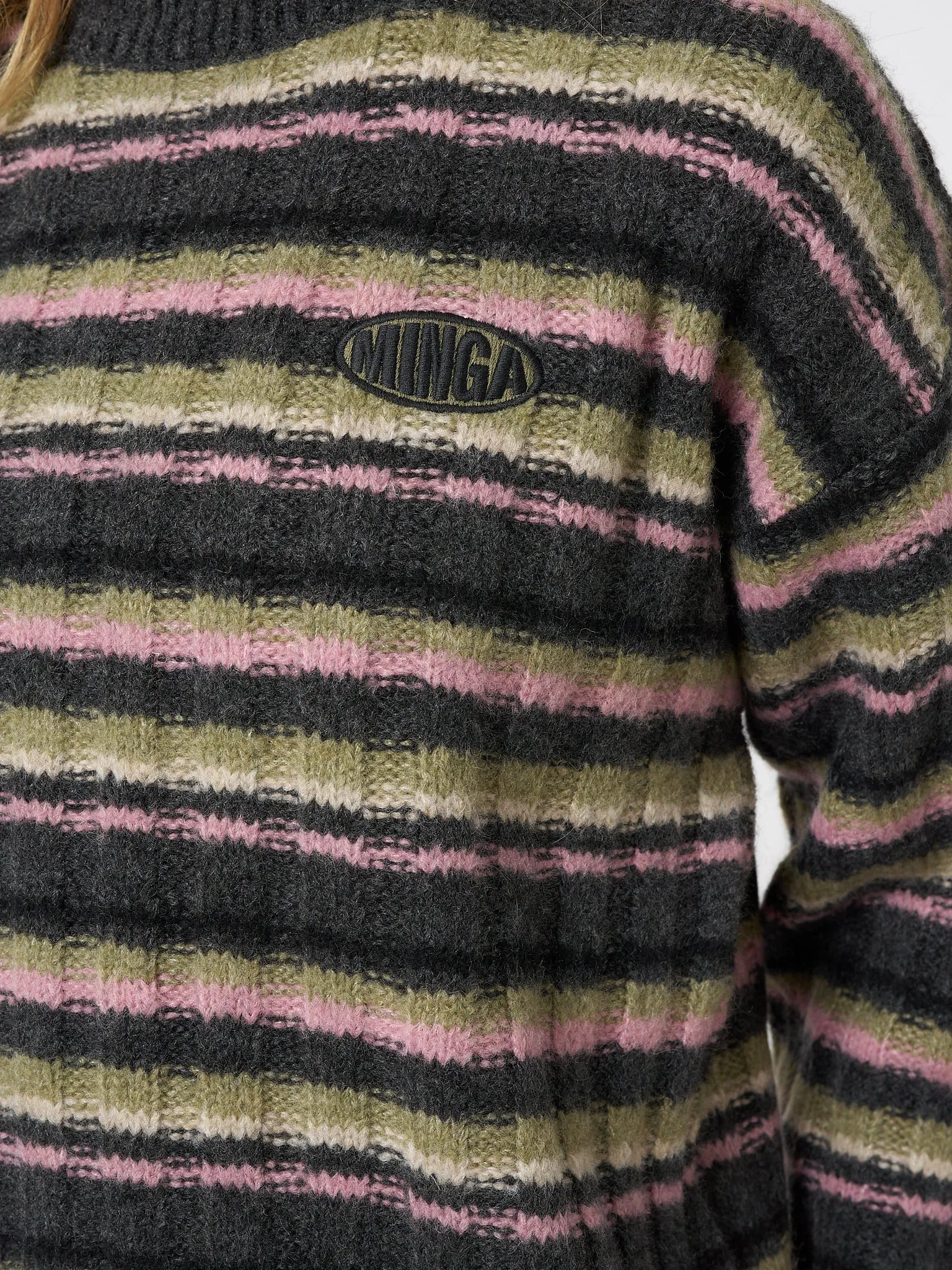 Evelyn Striped Knit Sweater