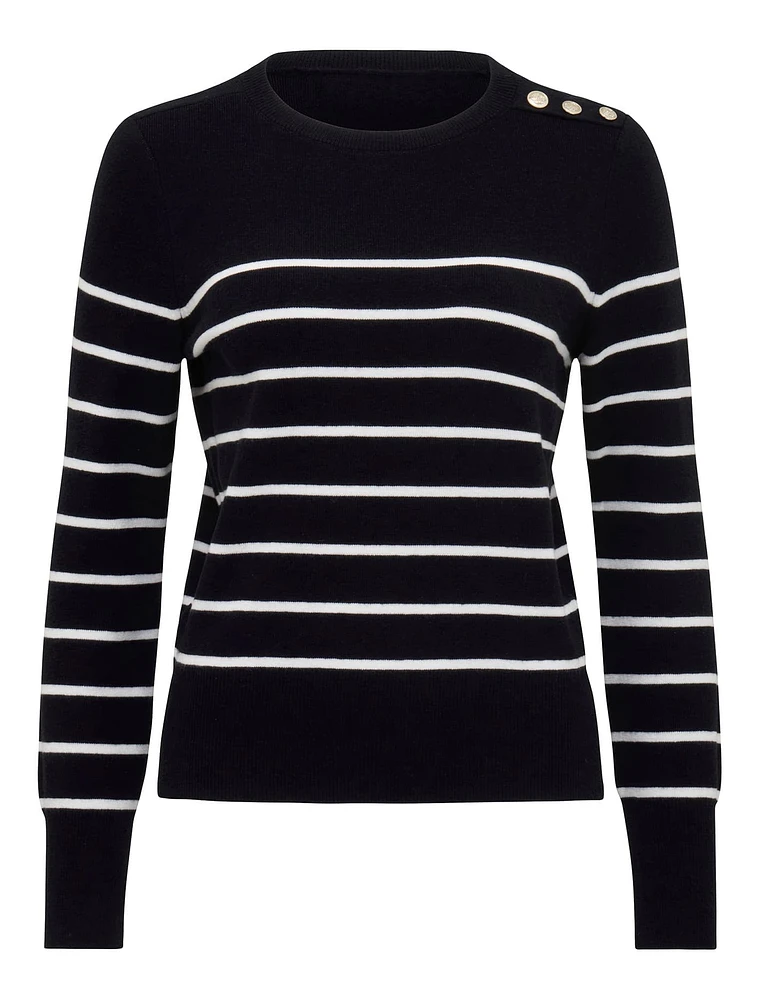 EverNew Kim Striped Knit Sweater