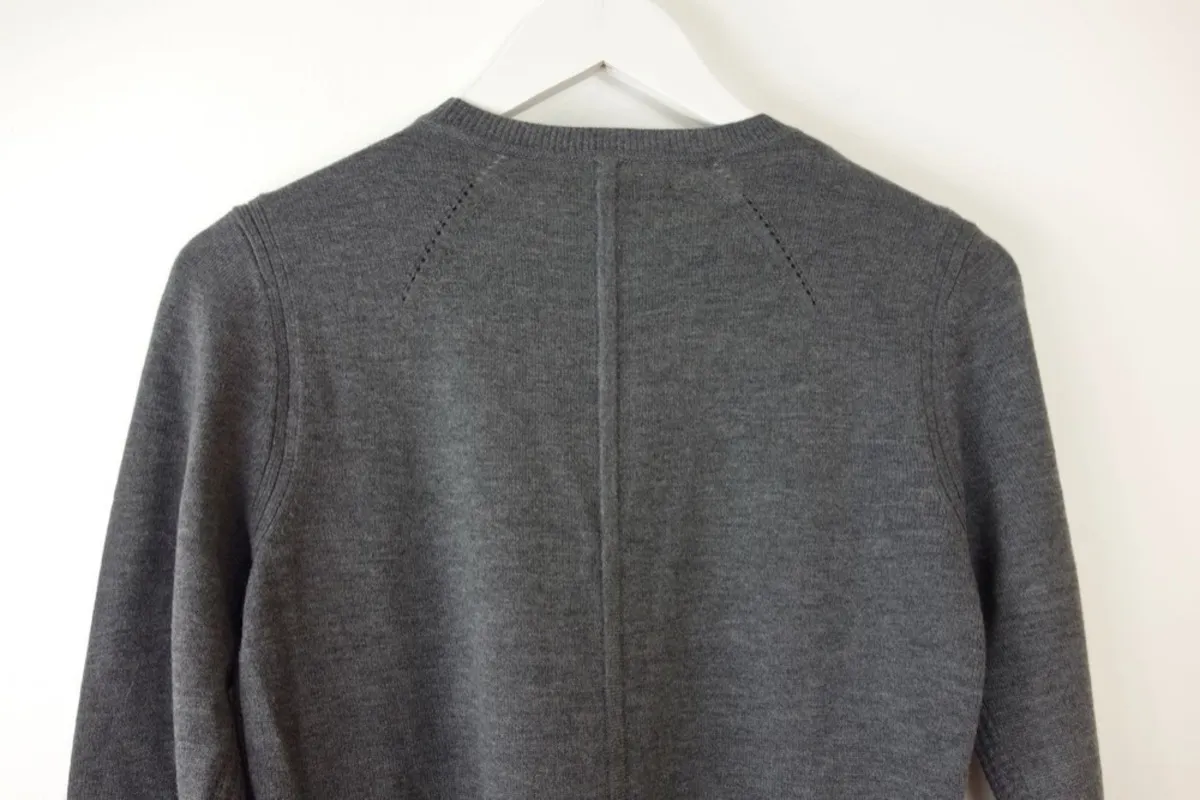 Fitted Knit Sweater - Charcoal