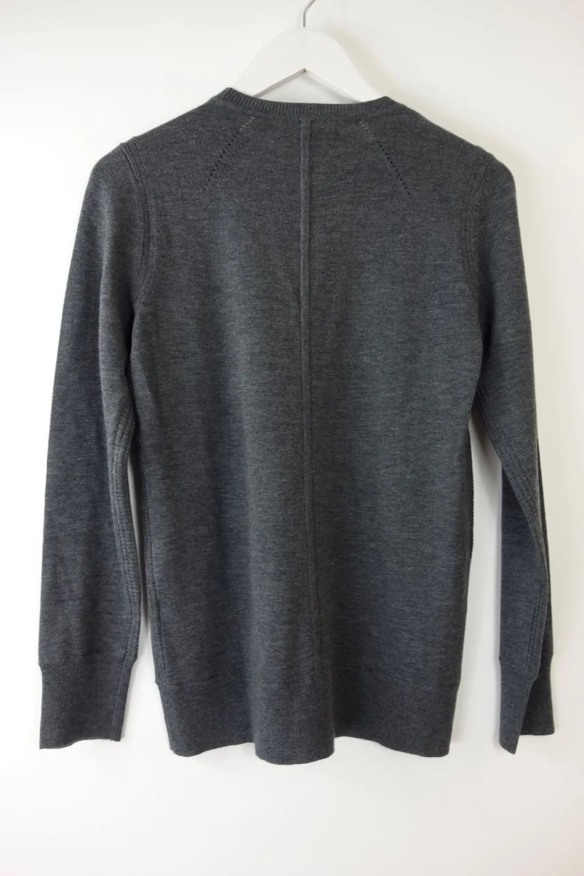 Fitted Knit Sweater - Charcoal