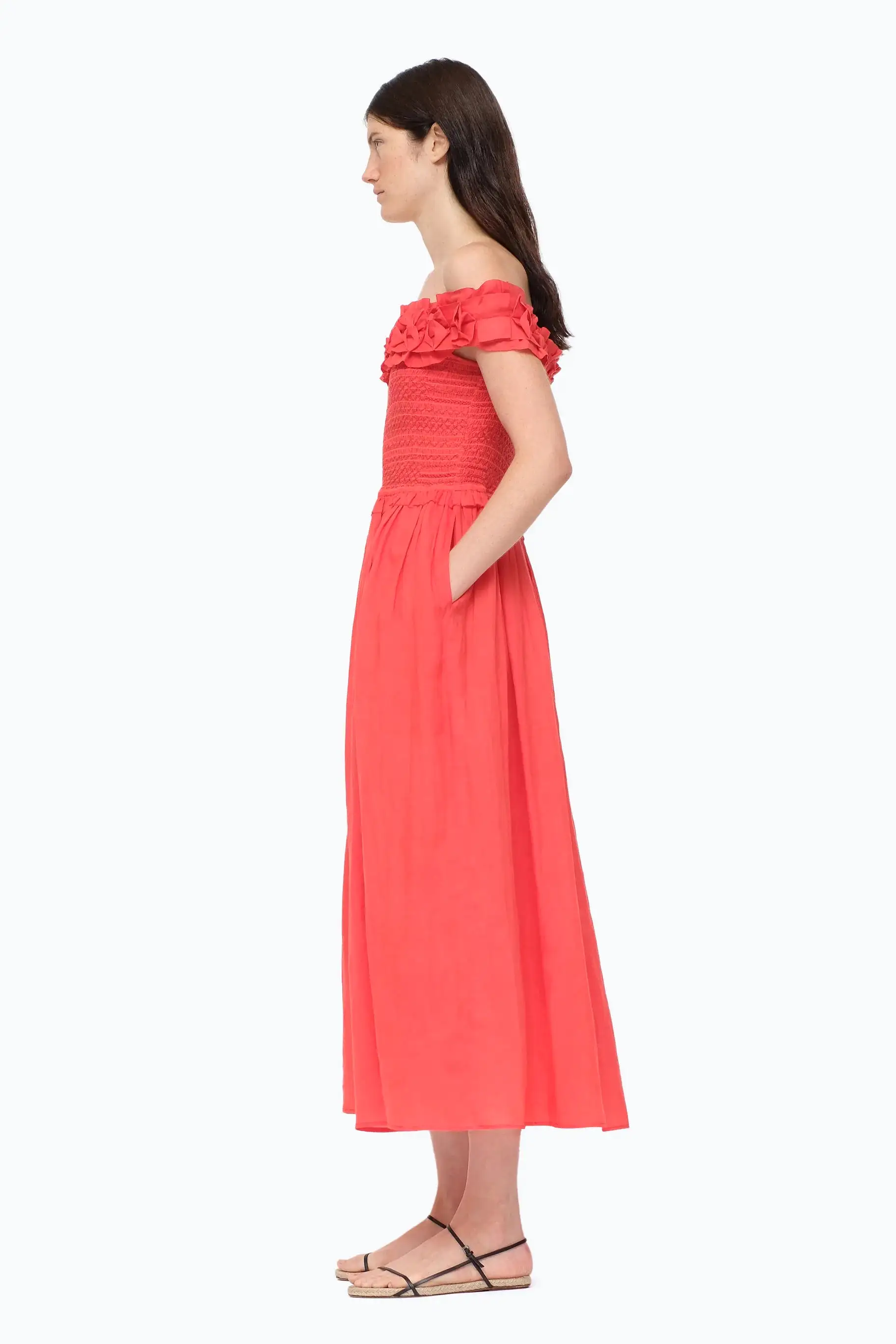 Frida Solid Strapless Dress