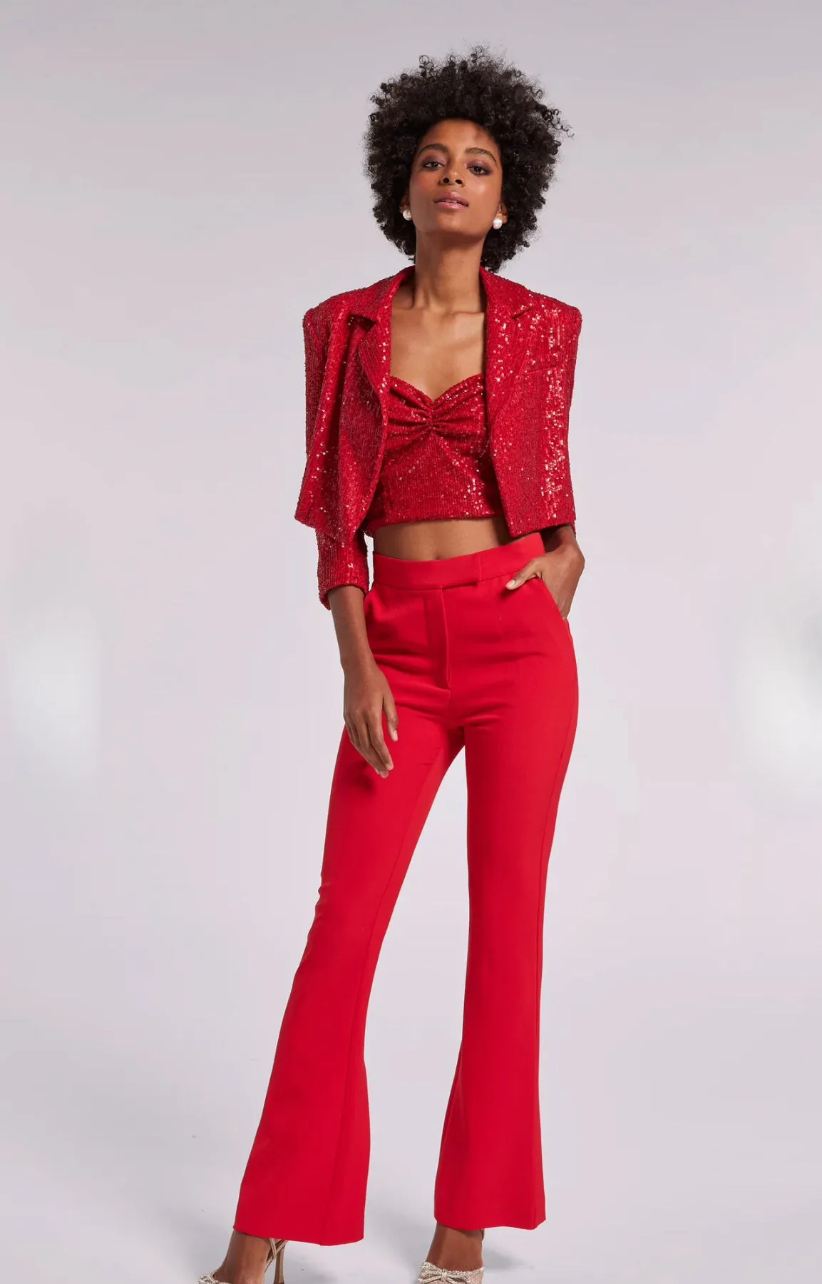 Generation Love Lucca Crepe Pants | Red