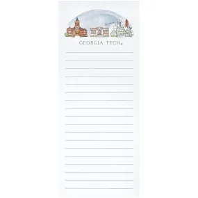 Georgia Tech Yellow Jackets Valiant Skyline Notepad