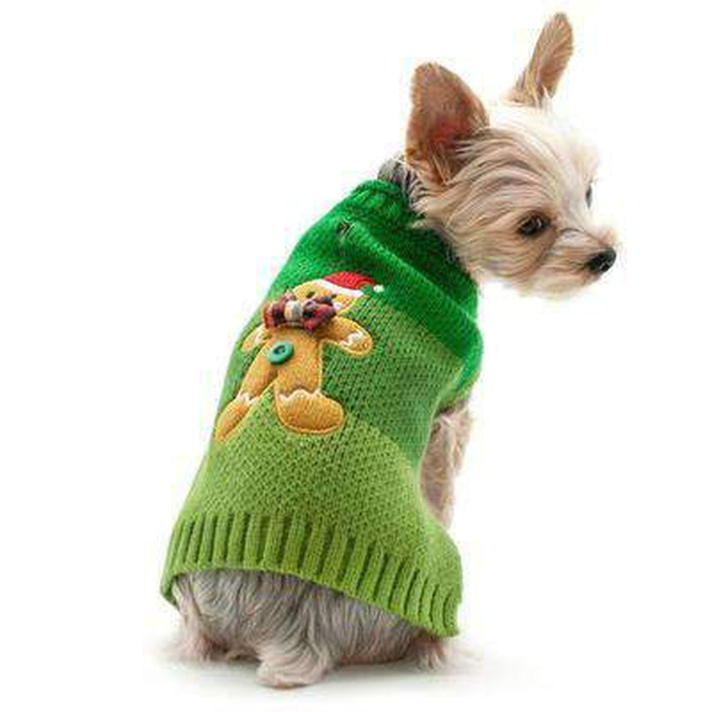 Gingerbread Man Dog Sweater