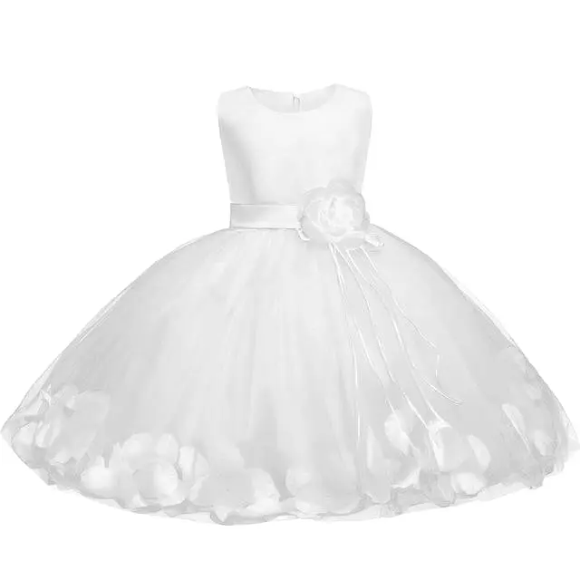 Girls Dress, Floral Baby Girl Baptism Dress