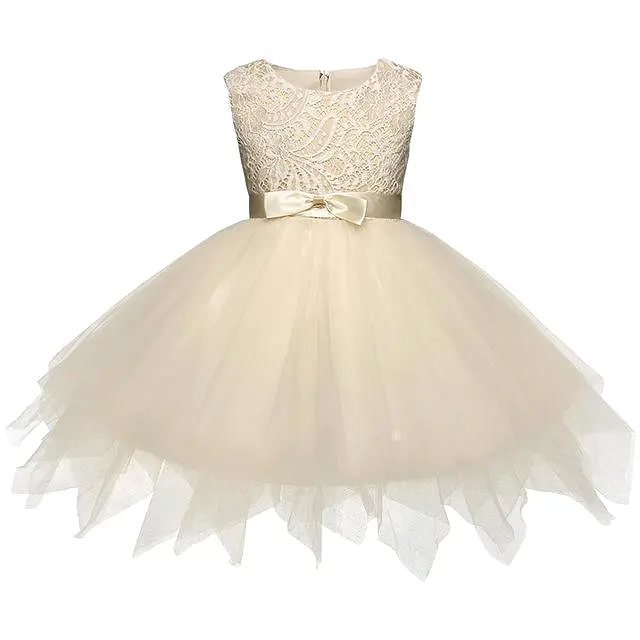 Girls Dress, Princess Lace Flower Girl Dress