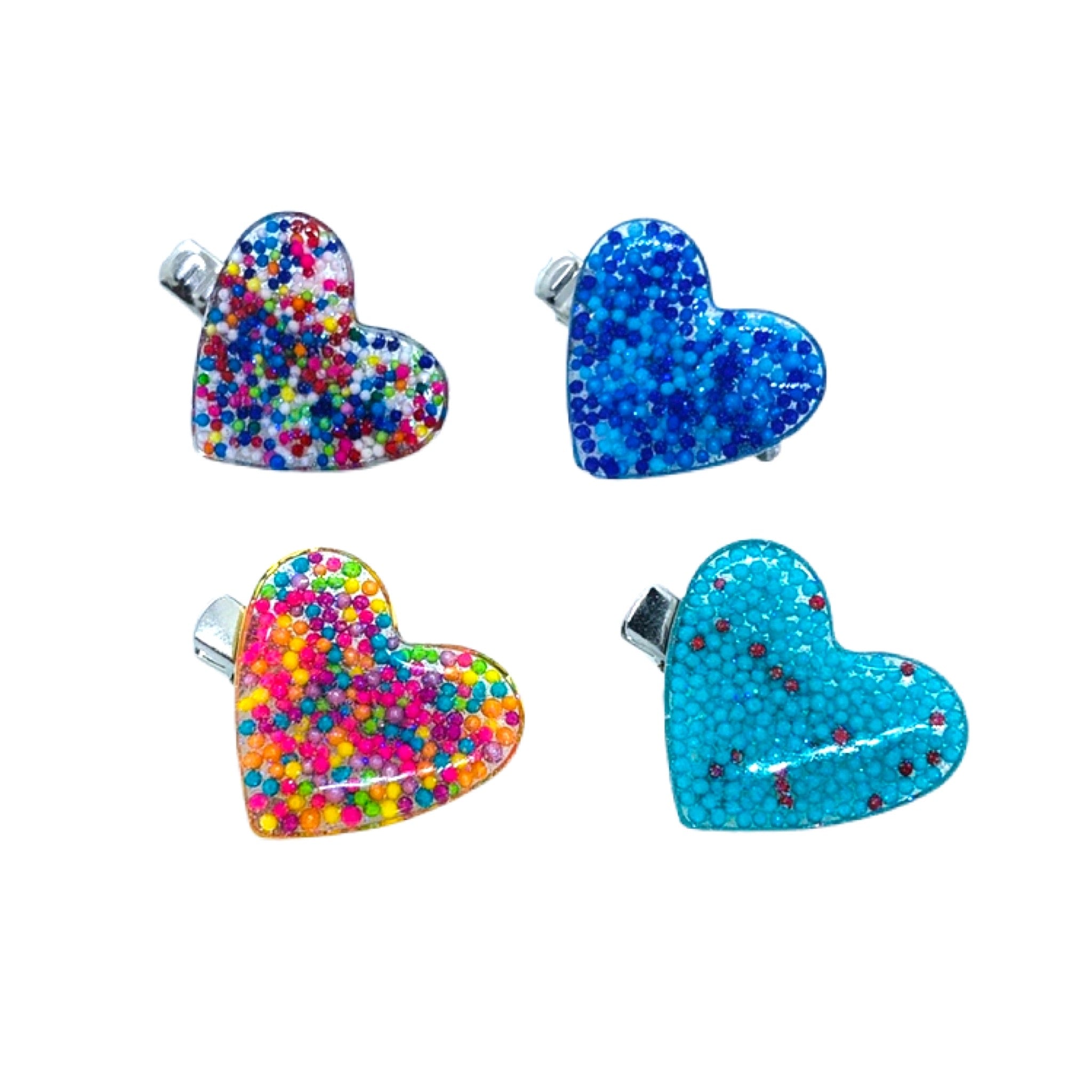 Heart Sprinkle Hair Clip