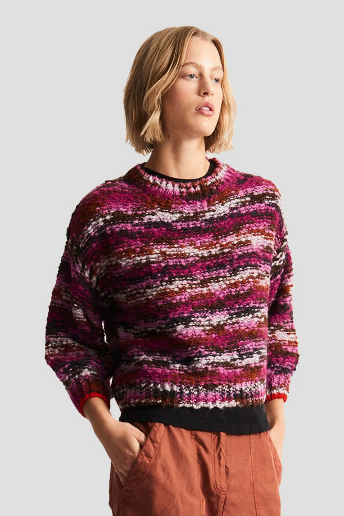 Highland Pullover Sweater - Berry