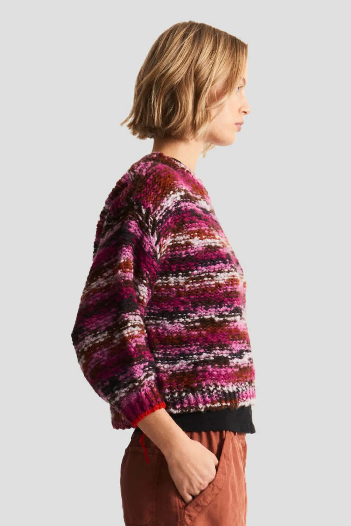 Highland Pullover Sweater - Berry