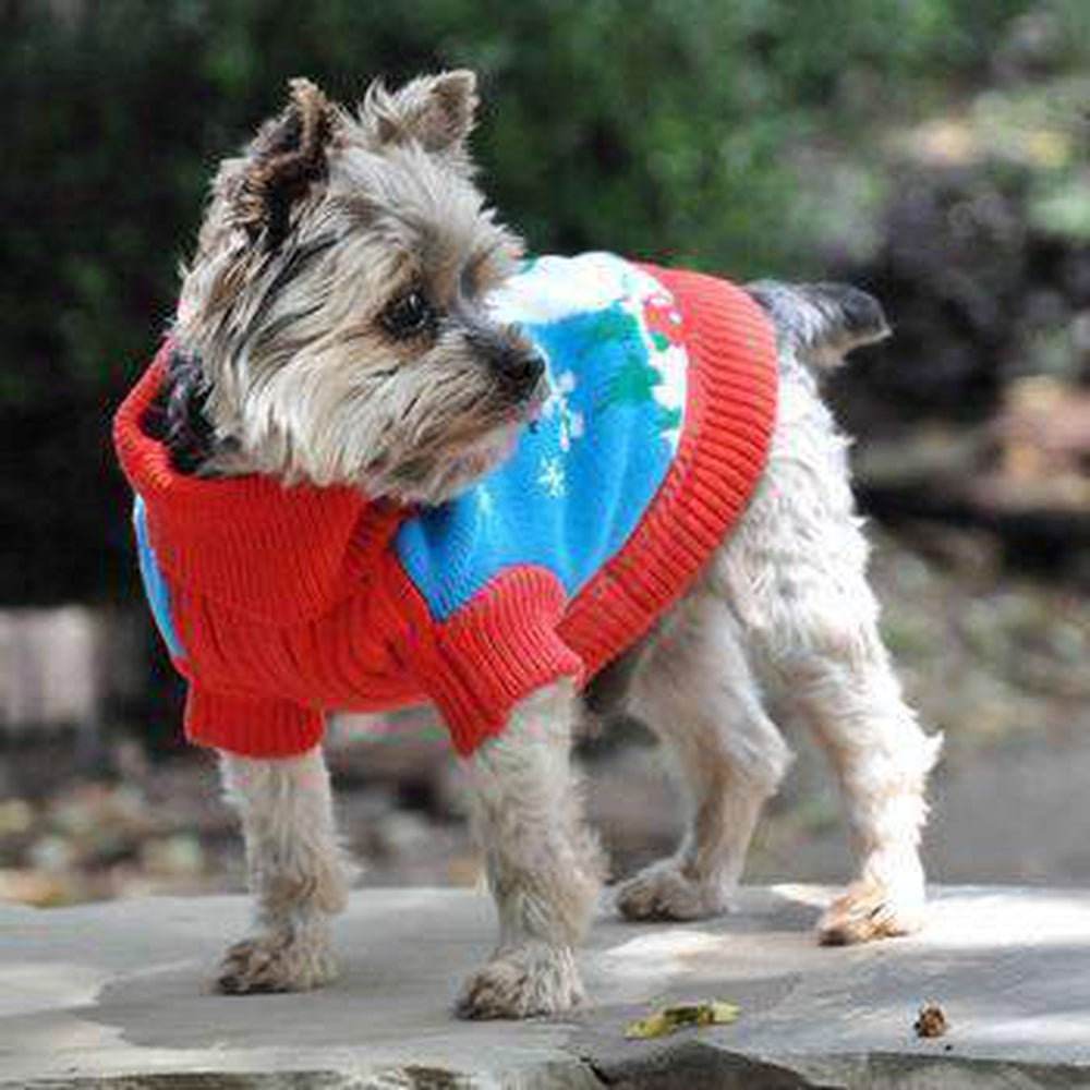 Holiday Snowman Ugly Dog Sweater